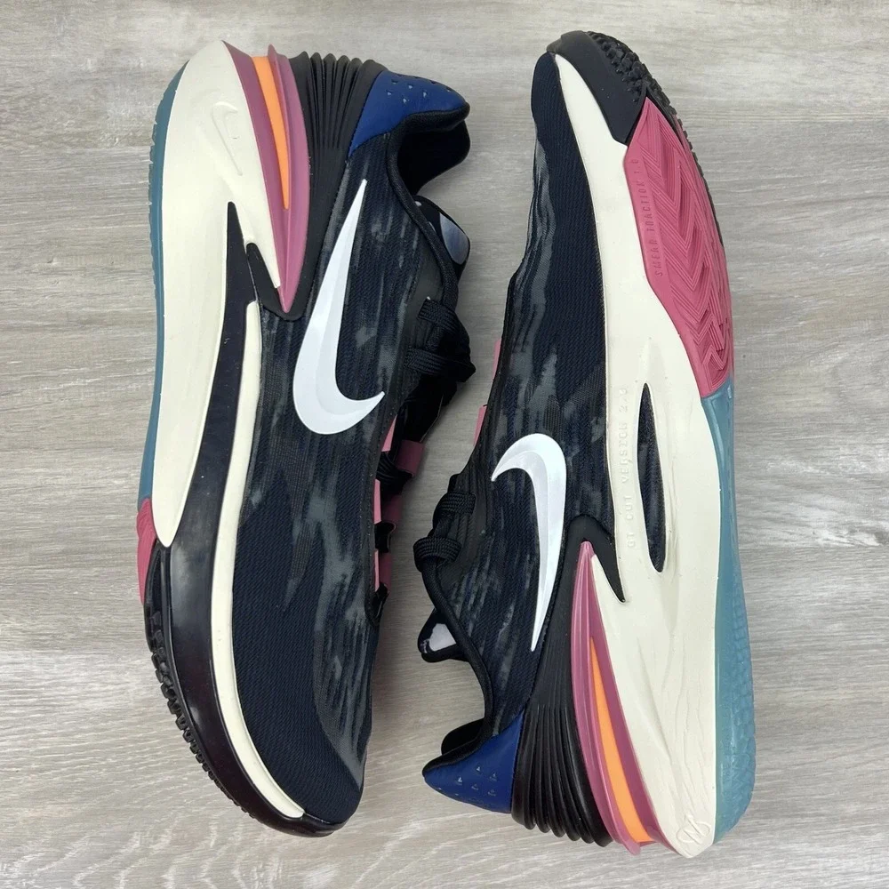 Nike Zoom GT Cut 2 Black Desert Berry Basketball Shoes DJ6015-003 Men's Size 12